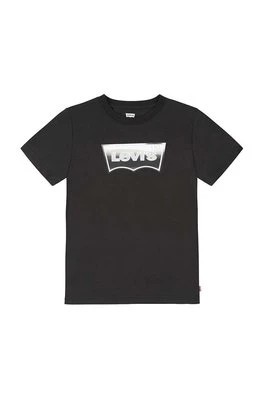 Zdjęcie produktu Levi's t-shirt dziecięcy kolor czarny z nadrukiem