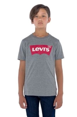 Zdjęcie produktu Levi's T-shirt dziecięcy kolor szary z nadrukiem