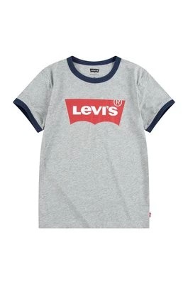 Zdjęcie produktu Levi's T-shirt dziecięcy kolor szary z nadrukiem