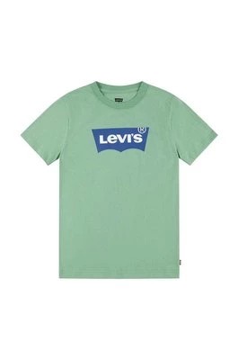 Zdjęcie produktu Levi's t-shirt dziecięcy kolor zielony z nadrukiem