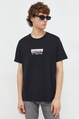 Zdjęcie produktu Levi's t-shirt męski kolor czarny z nadrukiem
