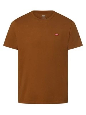 Zdjęcie produktu Levi's T-shirt męski Mężczyźni Dżersej brązowy jednolity,