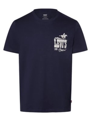 Zdjęcie produktu Levi's T-shirt męski Mężczyźni Dżersej niebieski nadruk,