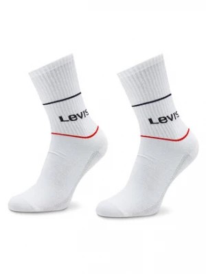 Zdjęcie produktu Levi's® Zestaw 2 par wysokich skarpet unisex 701210567 Biały