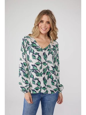 Zdjęcie produktu LIEBLINGSSTÜCK Bluzka "Elana" w kolorze granatowo-zielonym rozmiar: 40