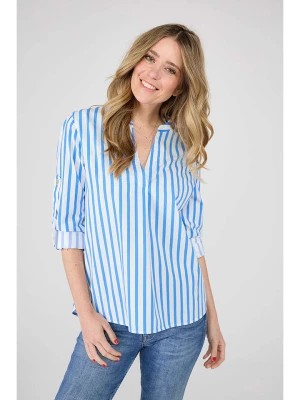 Zdjęcie produktu LIEBLINGSSTÜCK Bluzka "Feja" w kolorze niebiesko-białym rozmiar: 36