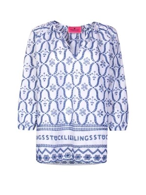 Zdjęcie produktu LIEBLINGSSTÜCK Bluzka "Flonia" w kolorze biało-niebieskim rozmiar: 38