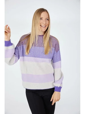 Zdjęcie produktu LIEBLINGSSTÜCK Sweter w kolorze fioletowo-białym rozmiar: 36
