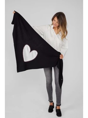 Zdjęcie produktu LIEBLINGSSTÜCK Wełniany szal w kolorze czarnym - 206 x 80 cm rozmiar: onesize