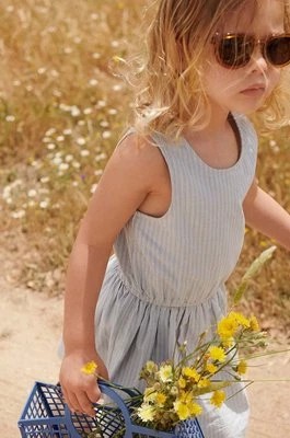 Zdjęcie produktu Liewood sukienka bawełniana dziecięca kolor beżowy mini rozkloszowana