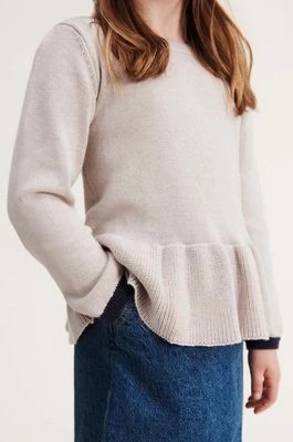 Zdjęcie produktu Liewood sweter bawełniany niemowlęcy kolor beżowy lekki