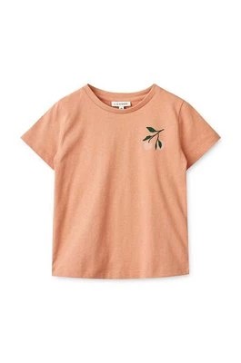 Zdjęcie produktu Liewood t-shirt bawełniany dziecięcy kolor beżowy z nadrukiem