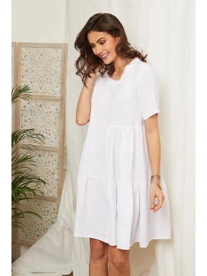 Zdjęcie produktu Lin Passion Lniana sukienka w kolorze białym rozmiar: 36/38
