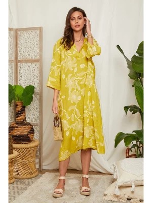 Zdjęcie produktu Lin Passion Lniana sukienka w kolorze żółtym rozmiar: 36/38