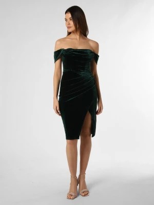 Zdjęcie produktu Lipsy Damska sukienka wieczorowa Kobiety Aksamit zielony jednolity,