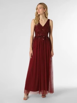 Zdjęcie produktu Lipsy Damska sukienka wieczorowa Kobiety Sztuczne włókno czerwony jednolity,