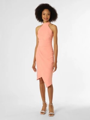 Zdjęcie produktu Lipsy Damska sukienka wieczorowa Kobiety Sztuczne włókno pomarańczowy jednolity,