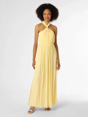 Zdjęcie produktu Lipsy Damska sukienka wieczorowa Kobiety Sztuczne włókno żółty jednolity,