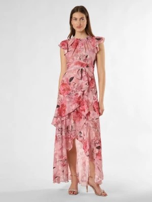 Zdjęcie produktu Lipsy Damska sukienka wieczorowa Kobiety Szyfon różowy|wyrazisty róż wzorzysty,