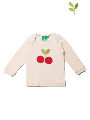 Zdjęcie produktu Little Green Radicals Koszulka "Cherries" w kolorze kremowym rozmiar: 104