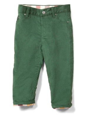 Zdjęcie produktu Little Green Radicals Spodnie sztruksowe w kolorze zielonym rozmiar: 116