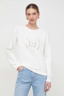 Zdjęcie produktu Liu Jo bluza damska kolor beżowy z aplikacją