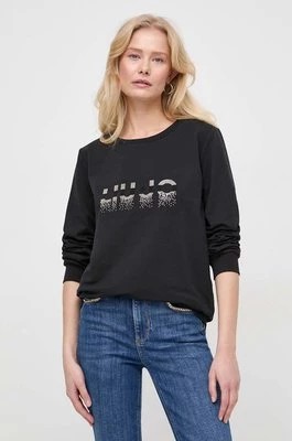 Zdjęcie produktu Liu Jo bluza damska kolor czarny z aplikacją