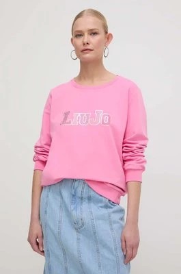 Zdjęcie produktu Liu Jo bluza damska kolor różowy z aplikacją