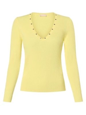 Zdjęcie produktu Liu Jo Collection Sweter damski Kobiety wiskoza żółty jednolity,