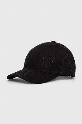 Zdjęcie produktu Liu Jo czapka z daszkiem kolor czarny z aplikacją