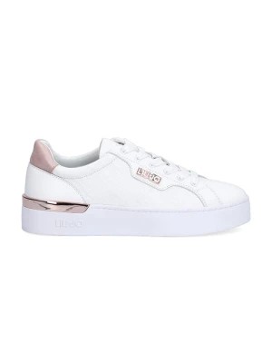 Zdjęcie produktu Liu Jo Skórzane sneakersy w kolorze biało-jasnoróżowym rozmiar: 40