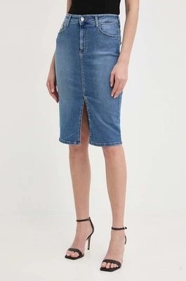 Zdjęcie produktu Liu Jo spódnica jeansowa kolor niebieski midi ołówkowa