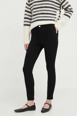 Zdjęcie produktu Liu Jo spodnie damskie kolor czarny dopasowane high waist