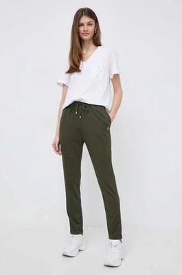 Zdjęcie produktu Liu Jo spodnie dresowe kolor zielony z aplikacją