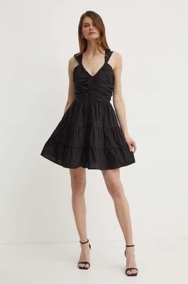 Zdjęcie produktu Liu Jo sukienka bawełniana kolor czarny mini rozkloszowana