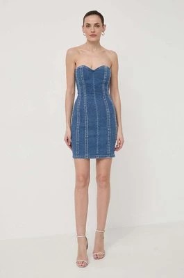 Zdjęcie produktu Liu Jo sukienka jeansowa kolor niebieski mini dopasowana
