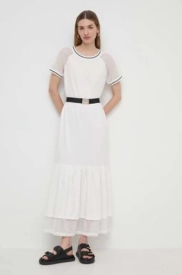Zdjęcie produktu Liu Jo sukienka kolor beżowy maxi rozkloszowana