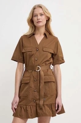 Zdjęcie produktu Liu Jo sukienka kolor brązowy mini prosta