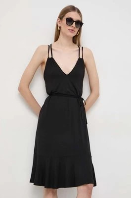 Zdjęcie produktu Liu Jo sukienka kolor czarny midi oversize