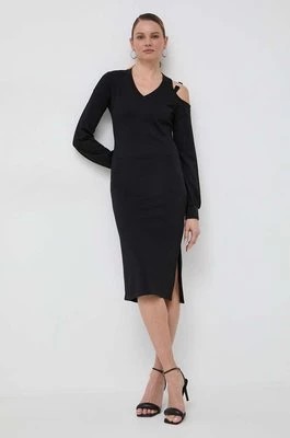 Zdjęcie produktu Liu Jo sukienka kolor czarny mini dopasowana