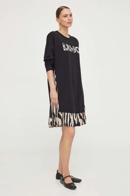Zdjęcie produktu Liu Jo sukienka kolor czarny mini oversize