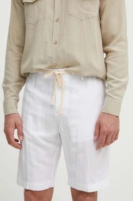 Zdjęcie produktu Liu Jo szorty z domieszką lnu kolor biały
