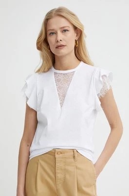 Zdjęcie produktu Liu Jo t-shirt bawełniany damski kolor biały