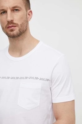 Zdjęcie produktu Liu Jo t-shirt bawełniany męski kolor biały z nadrukiem