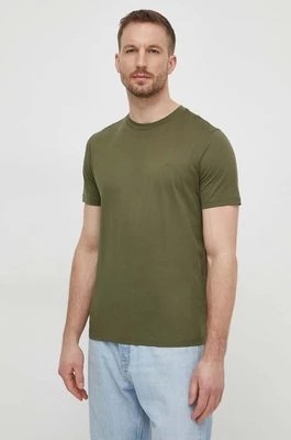 Zdjęcie produktu Liu Jo t-shirt bawełniany męski kolor zielony gładki