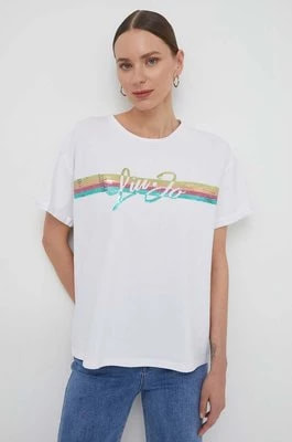 Zdjęcie produktu Liu Jo t-shirt damski kolor biały