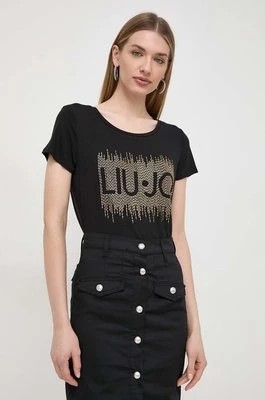 Zdjęcie produktu Liu Jo t-shirt damski kolor czarny