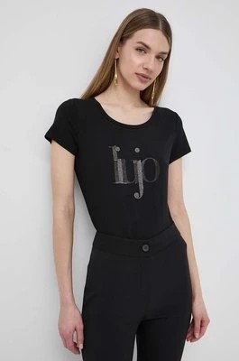 Zdjęcie produktu Liu Jo t-shirt damski kolor czarny