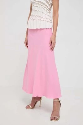 Zdjęcie produktu Liviana Conti spódnica kolor różowy midi rozkloszowana F4SS69