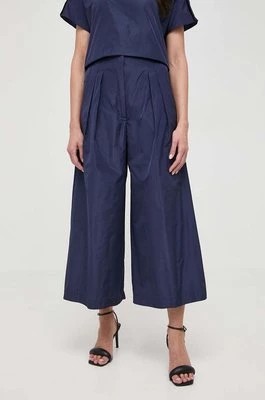 Zdjęcie produktu Liviana Conti spodnie damskie kolor granatowy szerokie high waist F4SY30